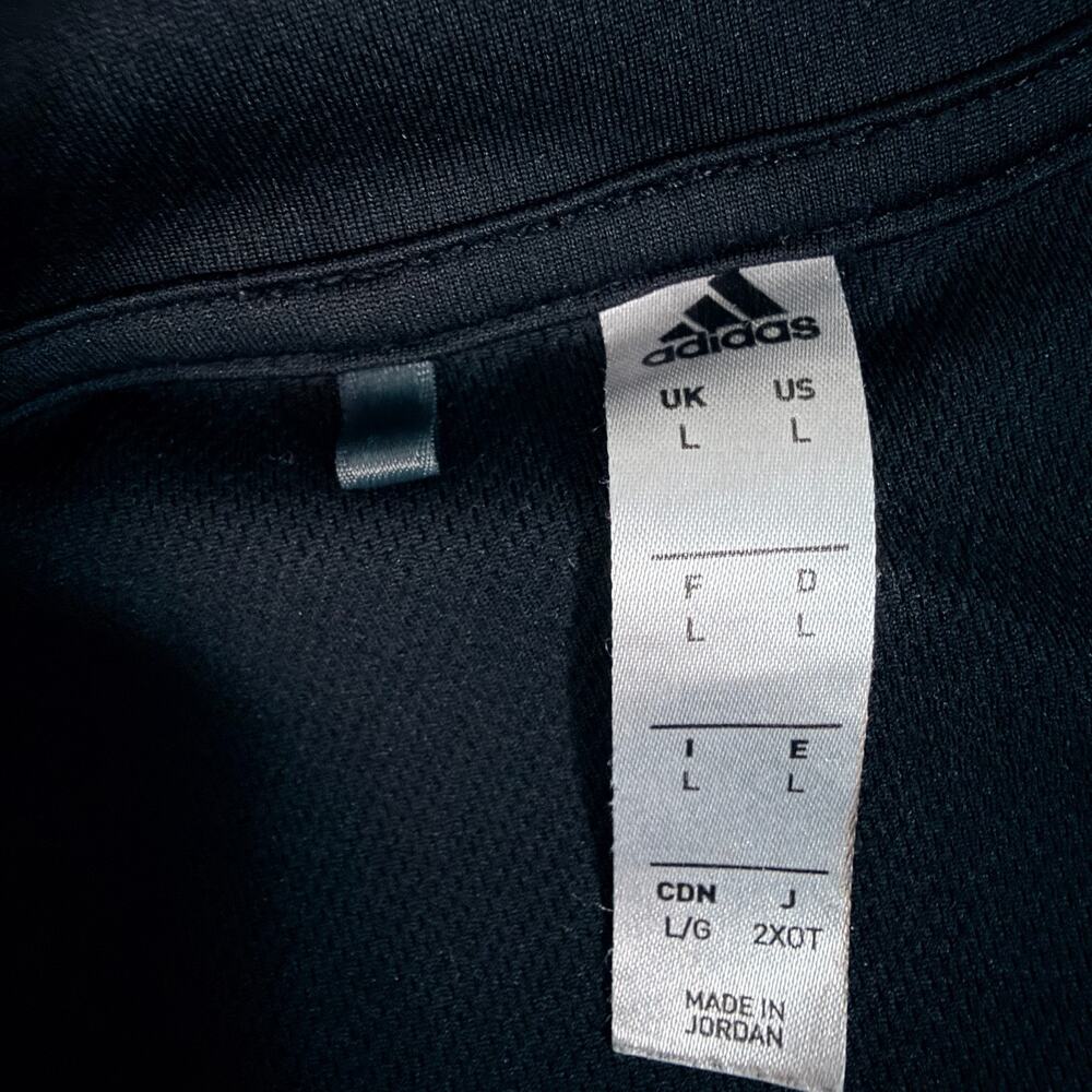 x2 Adidas Women's Dri-Fit Polo Black Size L Crunch Fitness Embroidered Logo Gym - Picture 2 of 3